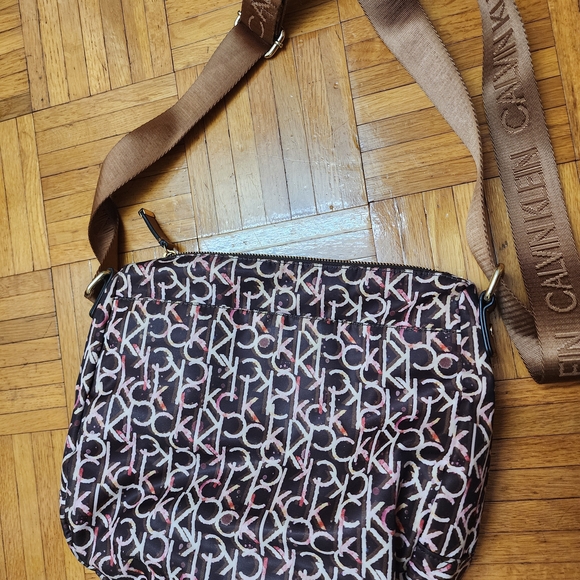 Calvin Klein Brown and Pink Women's Bag - Picture 3 of 6